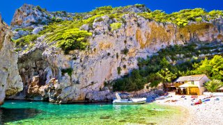 Stinva beach Vis island Dalmatia - tailor-made trips Croatia Europe