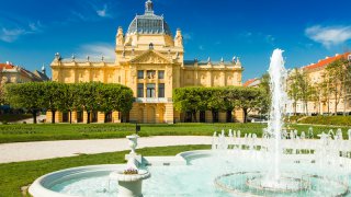 Art pavilion Zagreb European capital - tailor-made road trip Italy Slovenia Croatia Europe