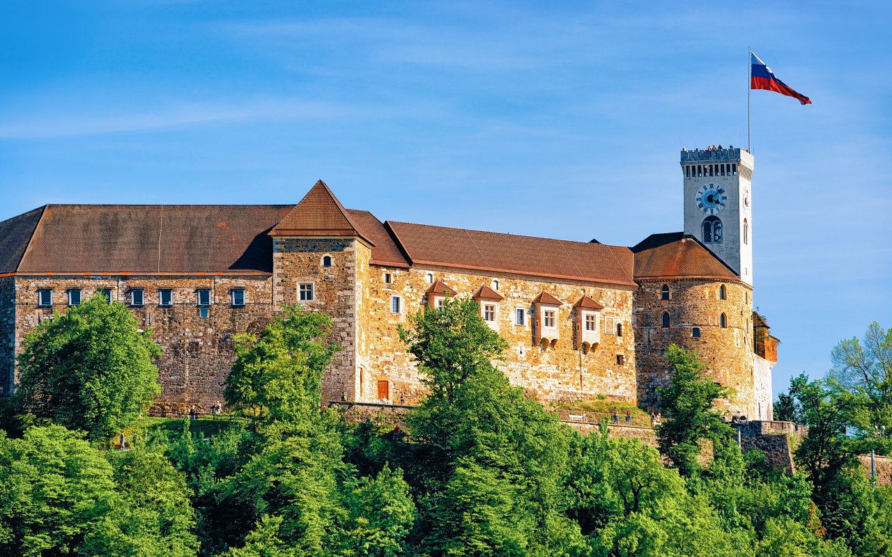 Ljubljana Castle European capital- tailor-made trips Slovenia Europe